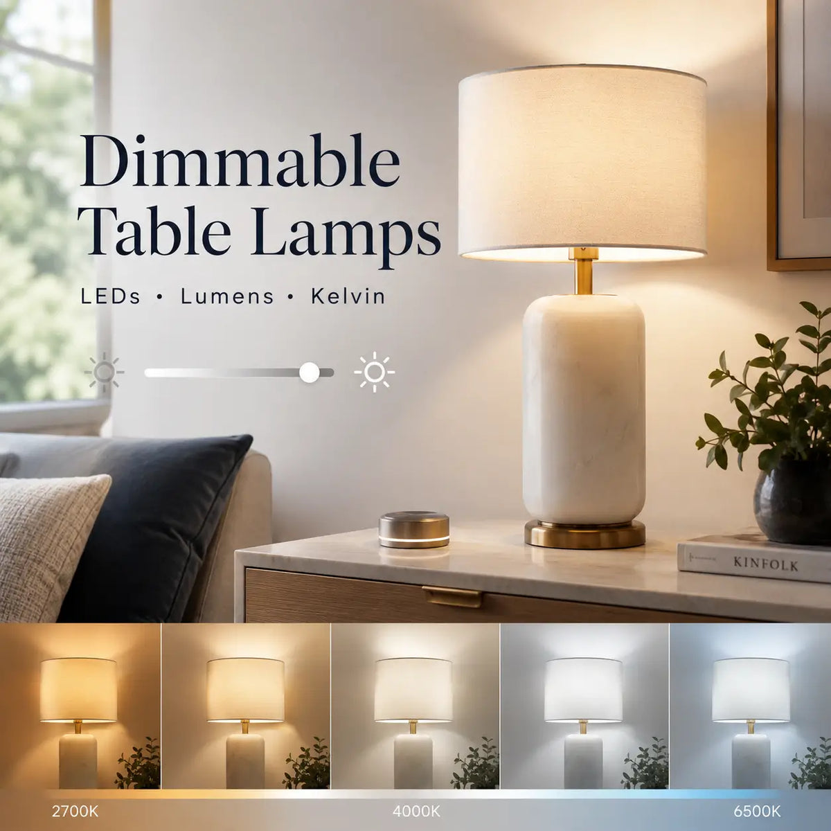 Dimmable Table Lamps: What to Know About LEDs, Lumens, and Kelvin