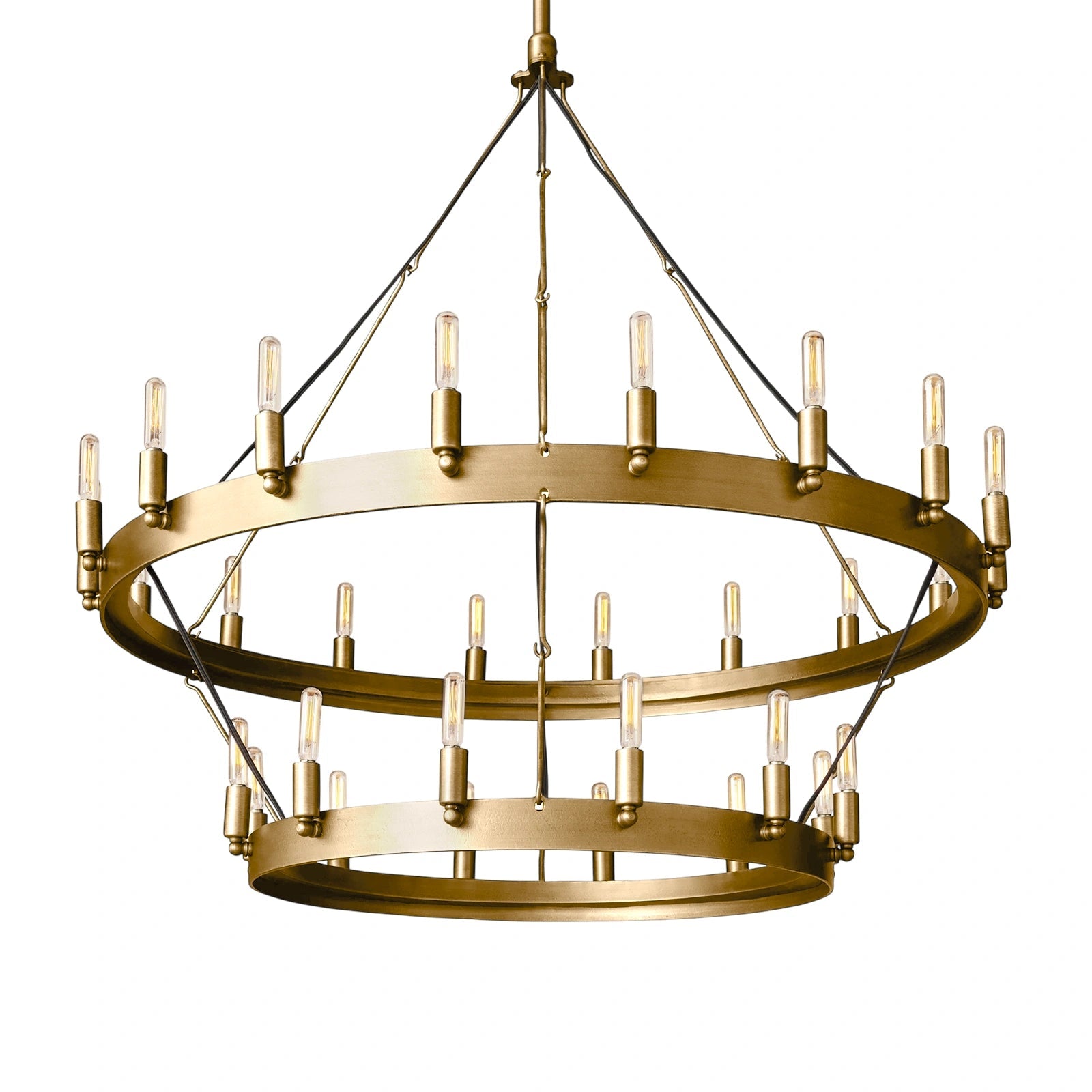 Vintage Filament Tubular Candle Tiered Chandelier - Camino