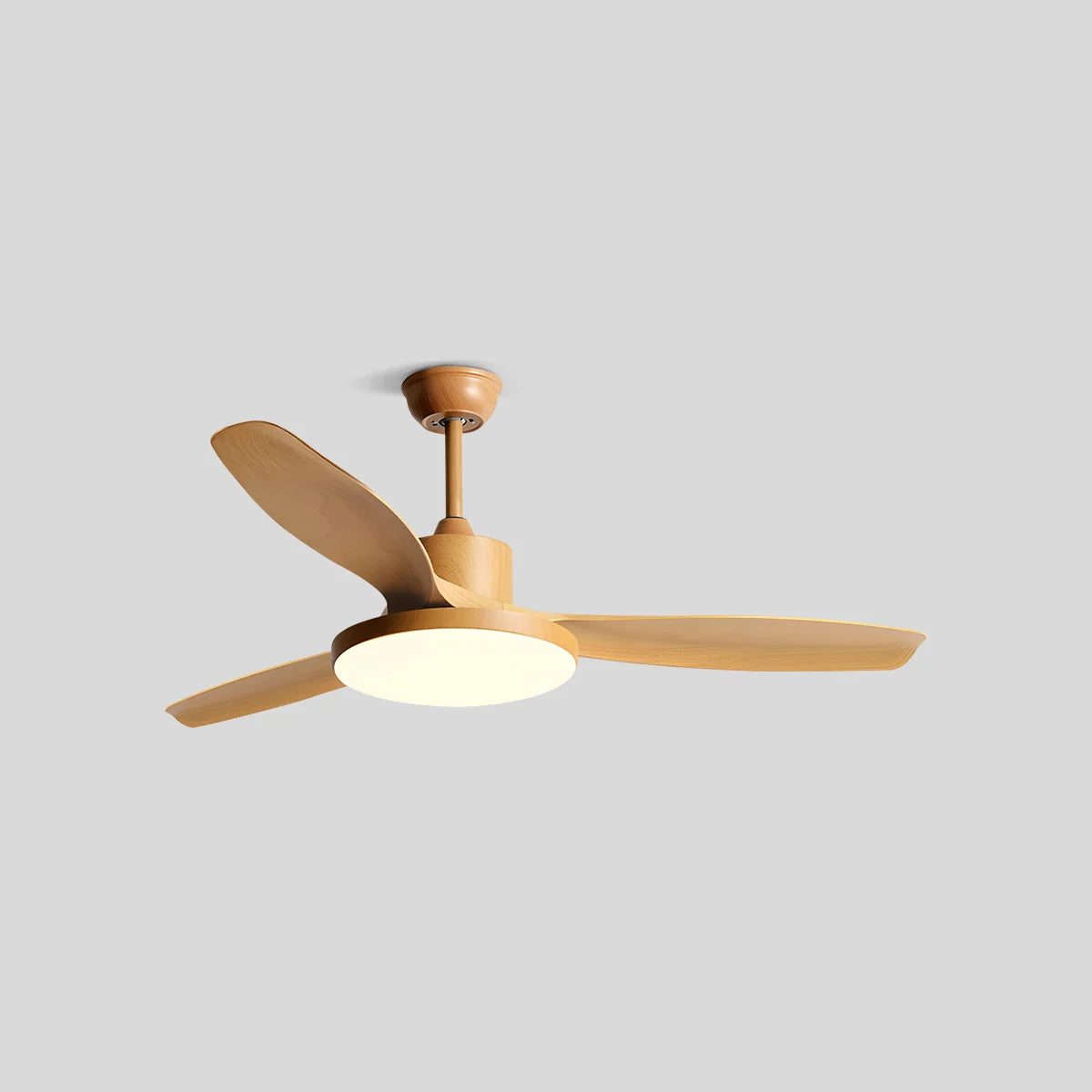 Antizer Scandi Reversible Ceiling Fan with Light 3 Blades Wood