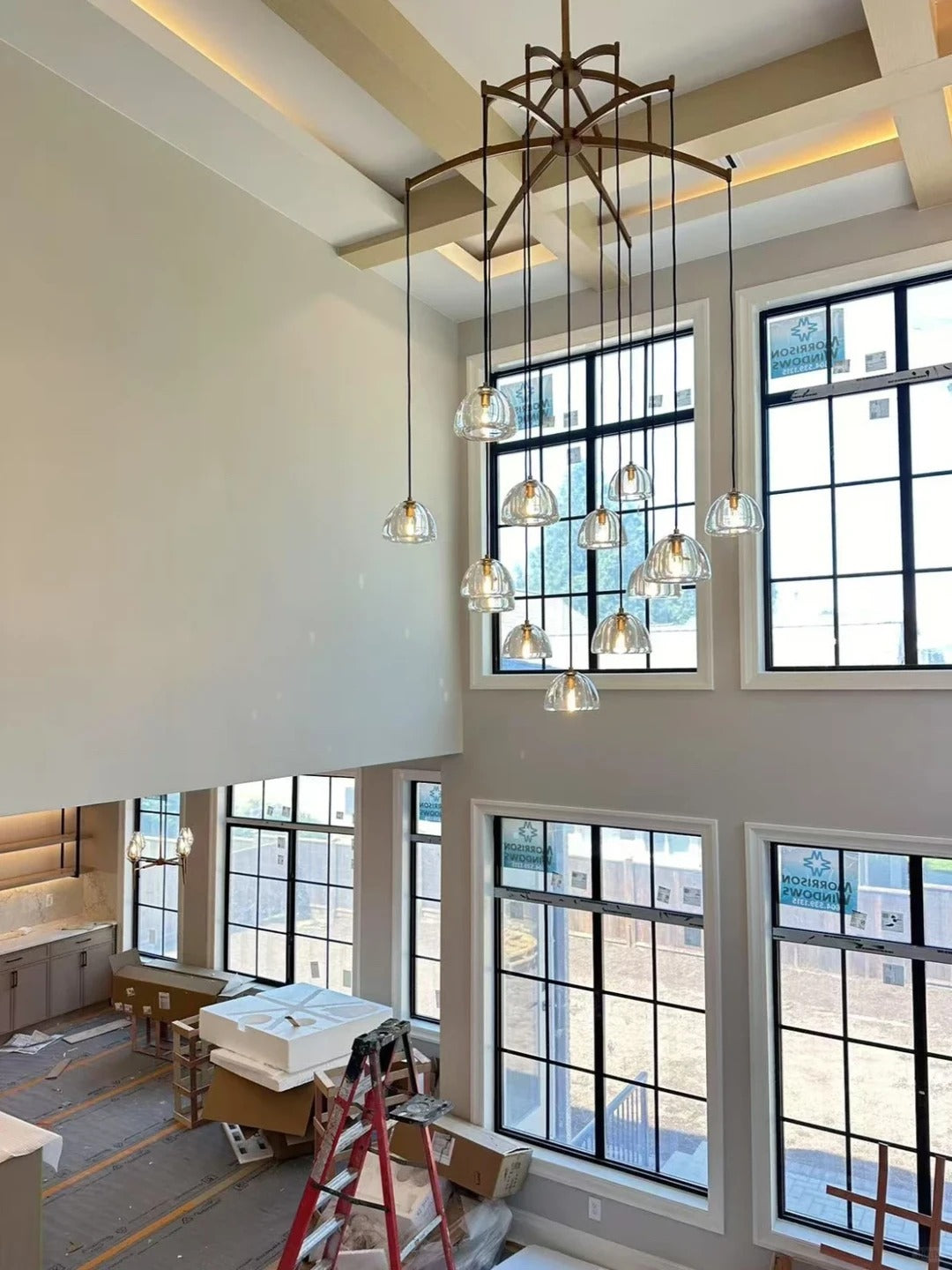 Crystal Cluster Chandelier - Hemisphere