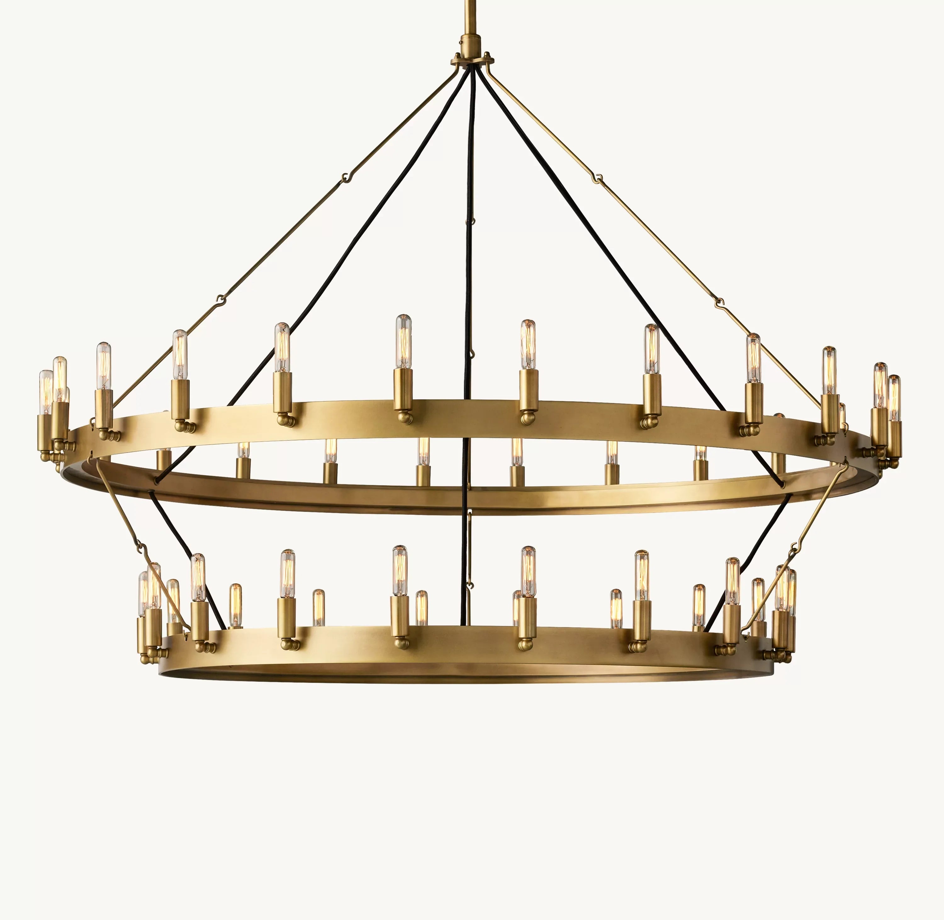 Vintage Filament Tubular Candle Tiered Chandelier - Camino