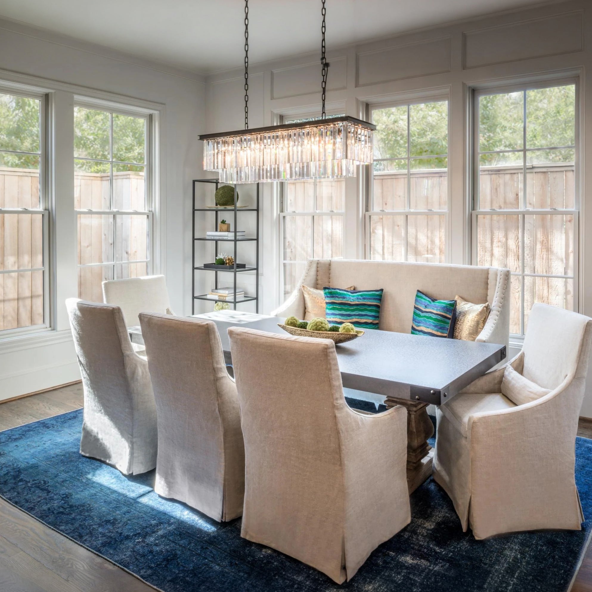 Crystal Prism Rectangular Chandelier - Odeon