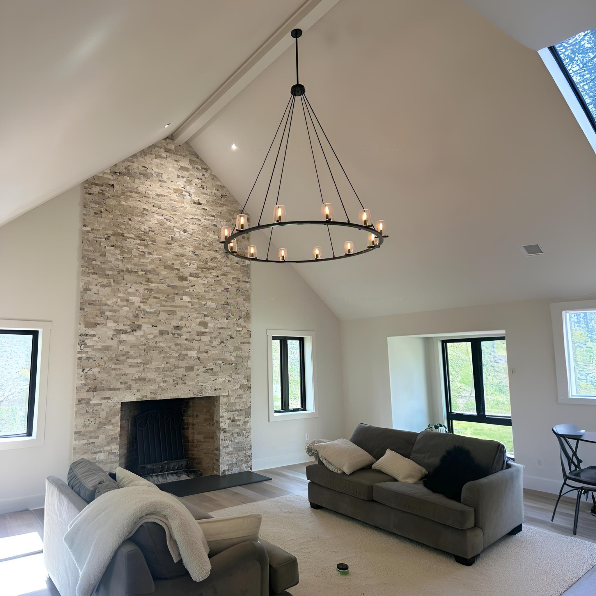 Hurricane Candle Ring Chandelier - Pauillac