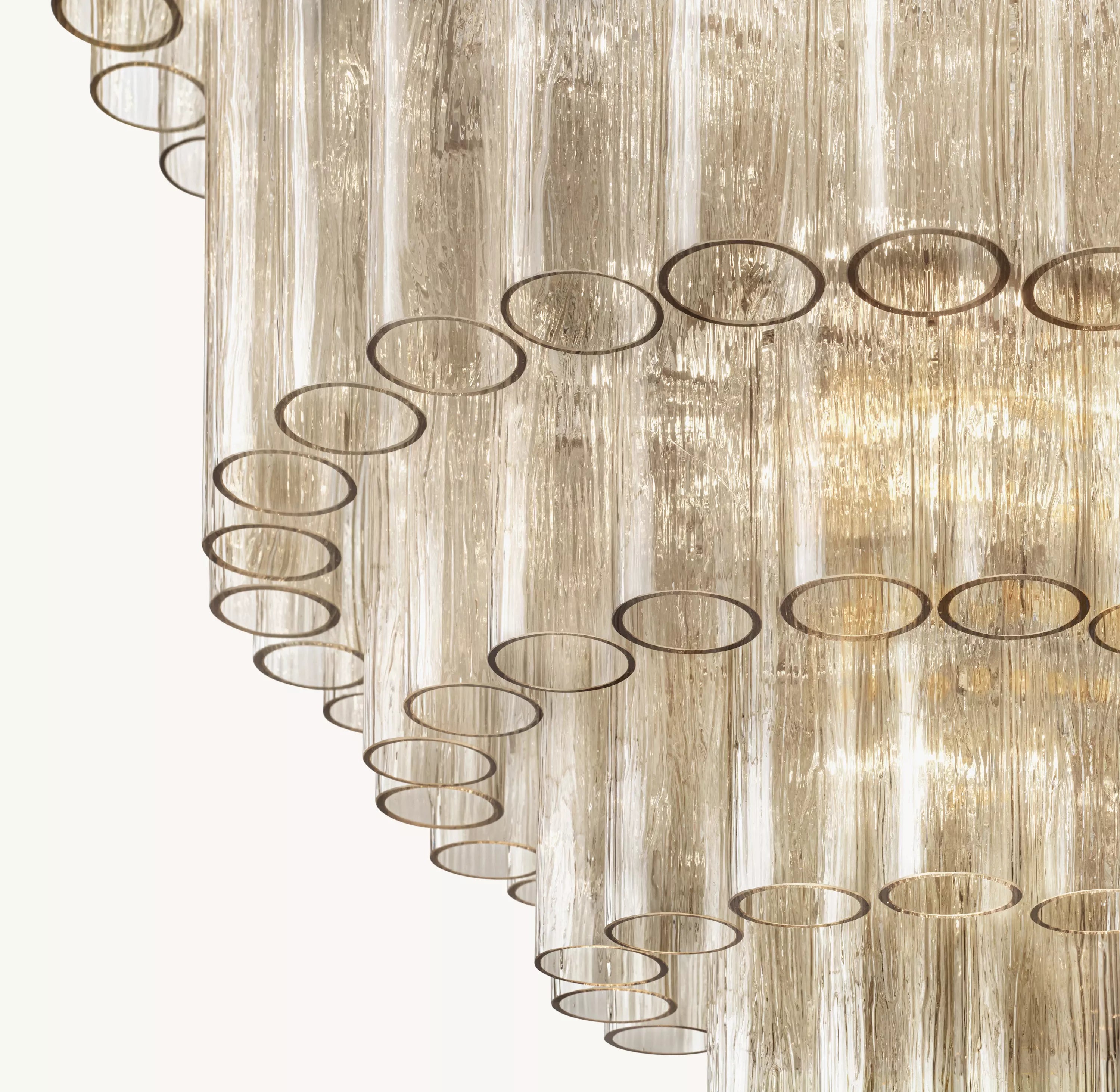 Tronchi Murano Glass Tiered Chandelier - Serenella