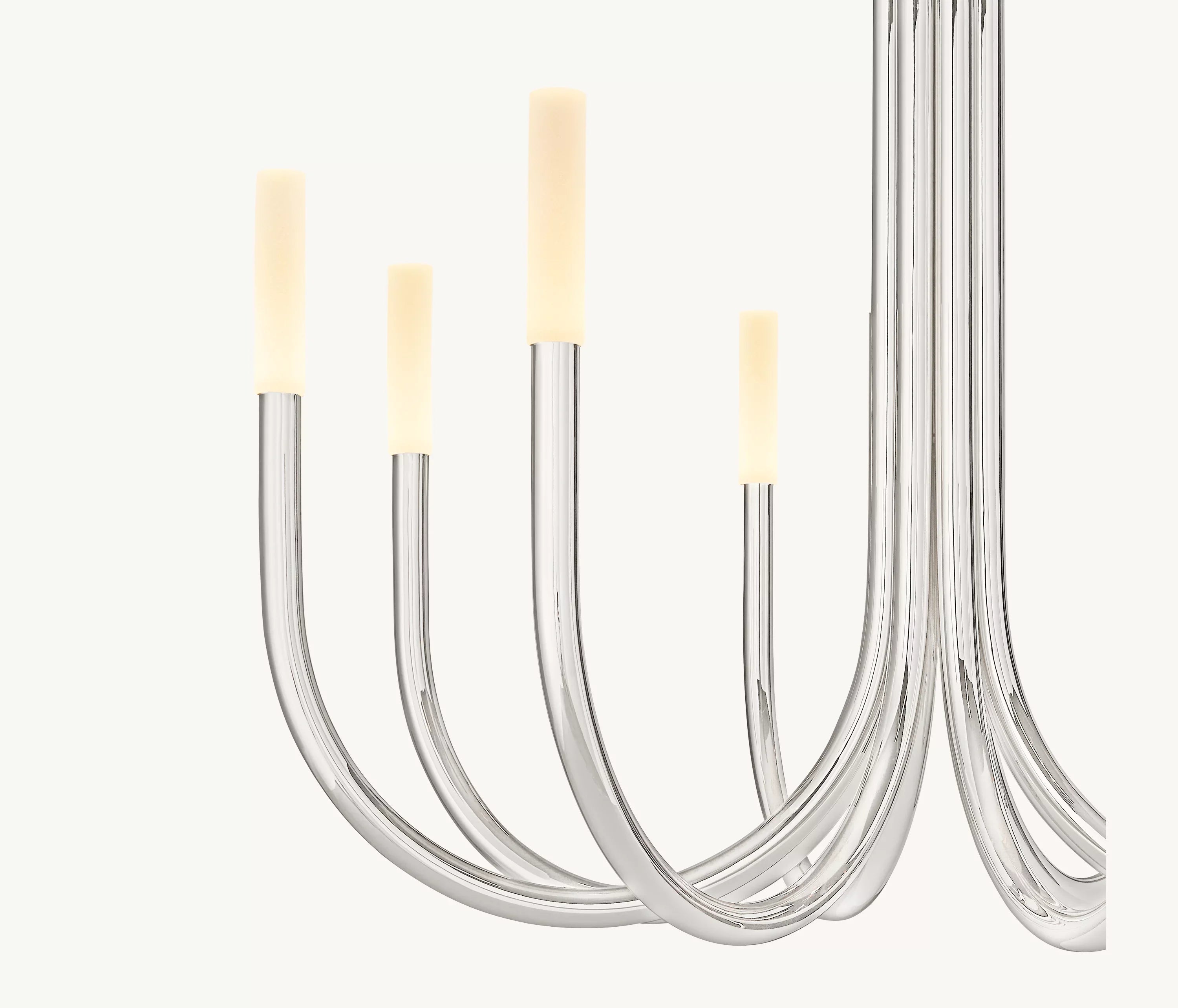 Candlestick Swoop Arm Chandelier - Rousseau
