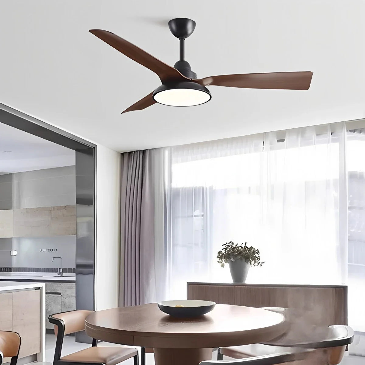 American Retro Ceiling Fan With Light
