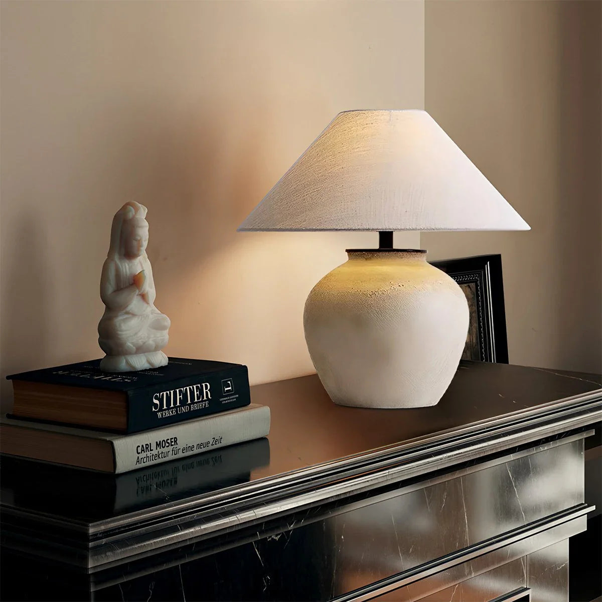 Retro Ceramic Jar Table Lamp