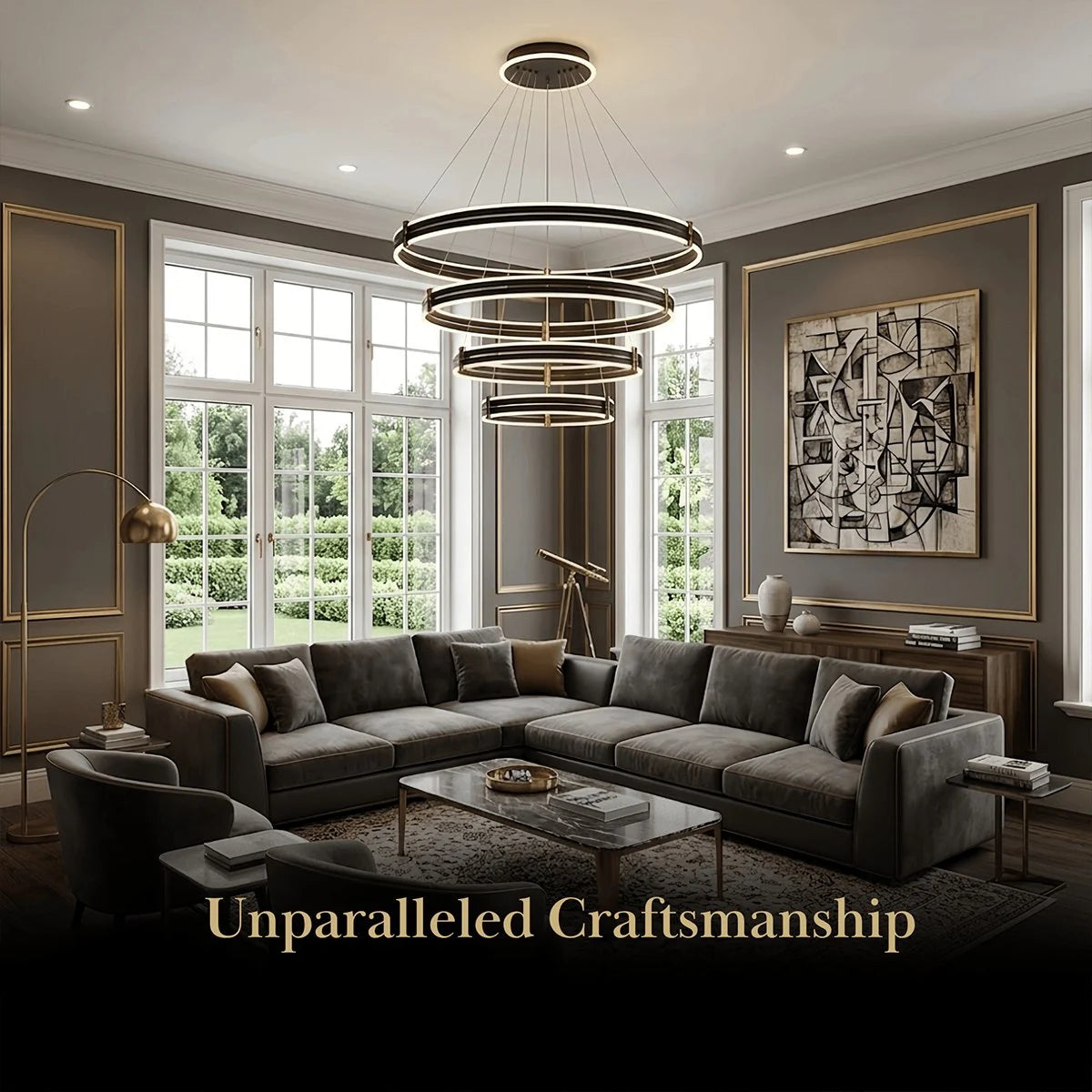 Arcato Modern Tiered Circular Chandelier