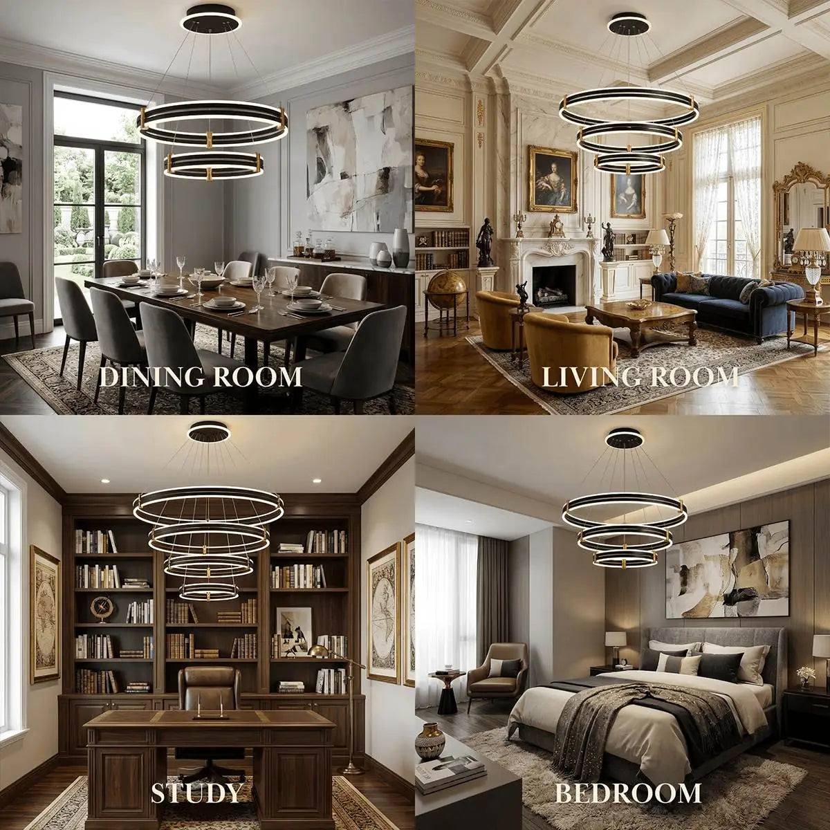 Arcato Modern Tiered Circular Chandelier