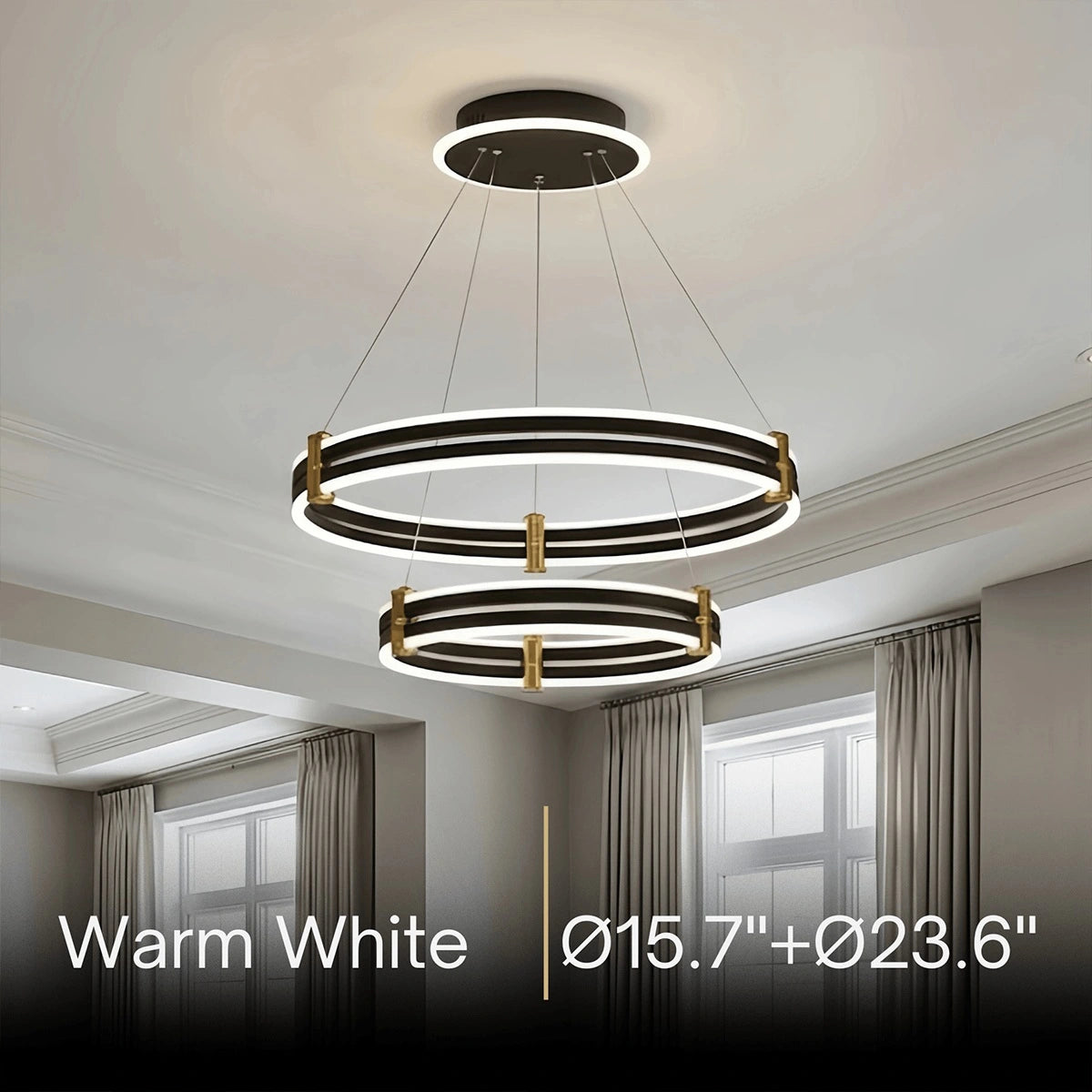 Arcato Modern Tiered Circular Chandelier
