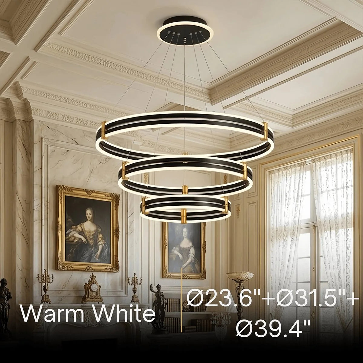 Arcato Modern Tiered Circular Chandelier