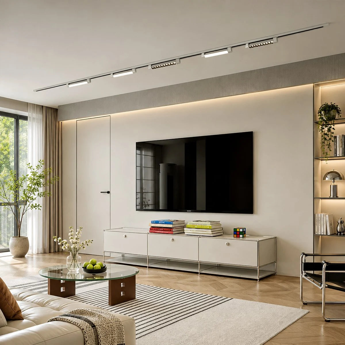 Bauhaus Nickel Plated Track Light