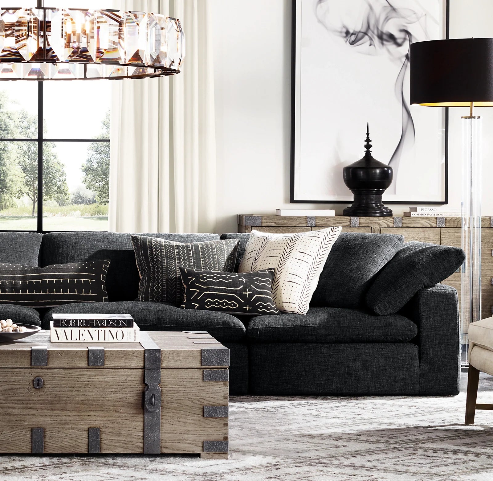 Crystal Round Chandelier – Harlow