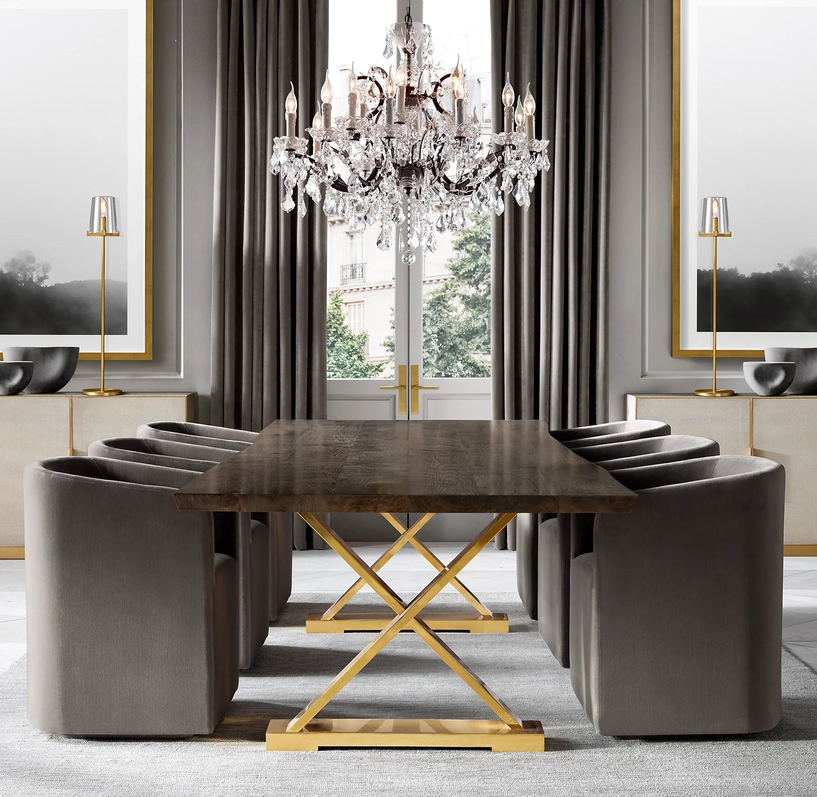 Candelabra Crystal Chandelier - Rococo