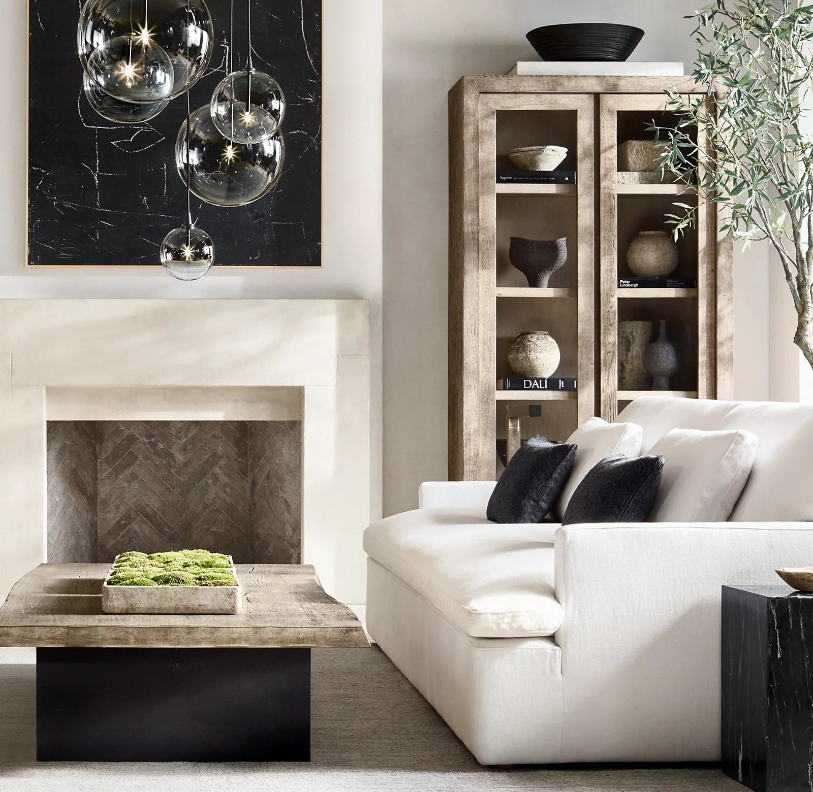 Blown Glass Globe Cluster Chandelier - Mobile