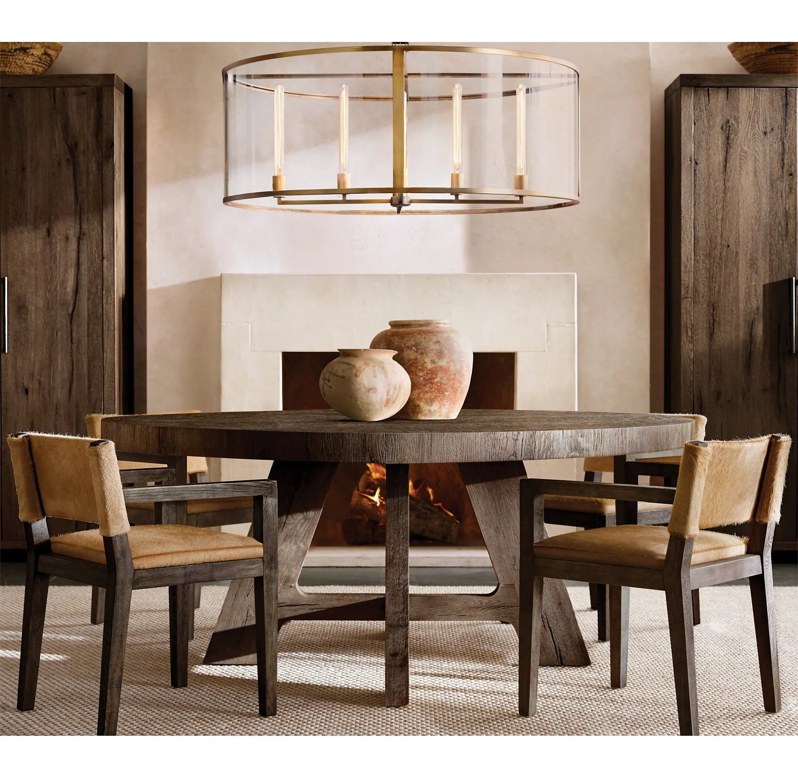 Glass Drum Chandelier - Beckman