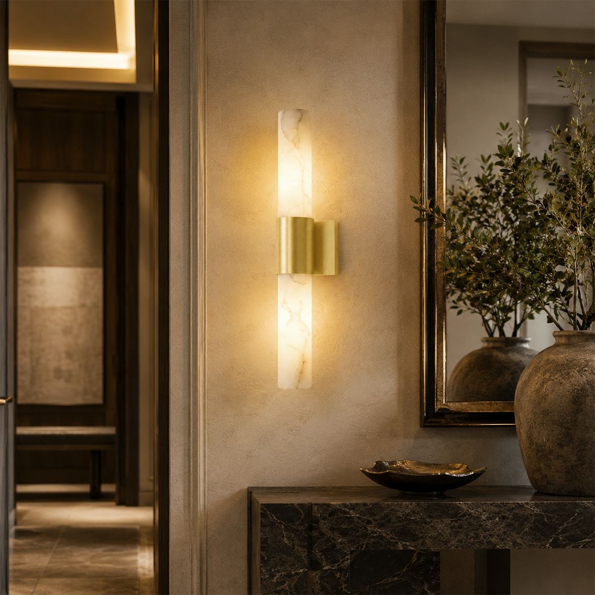 Cutar Alabaster Wall Sconce