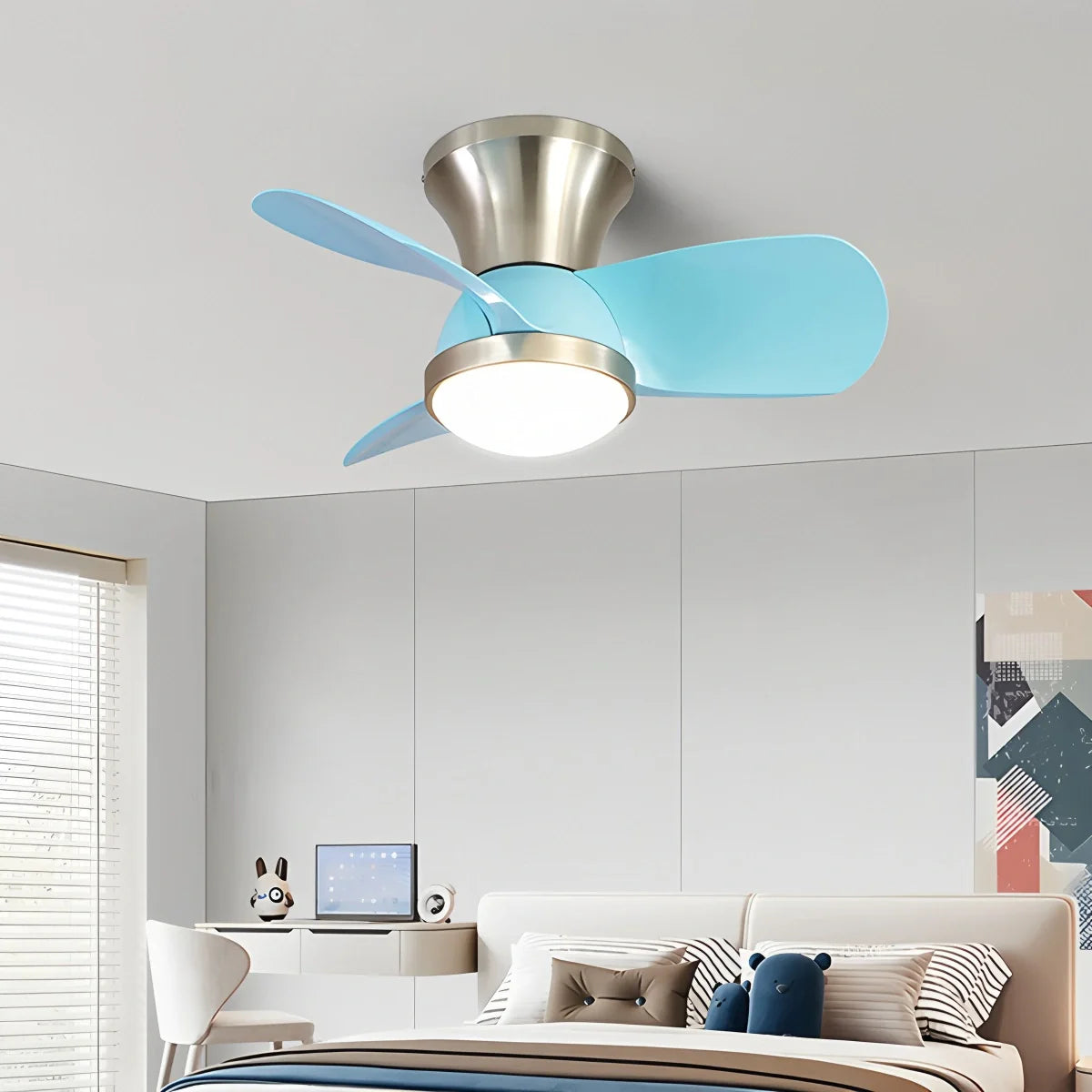 Simple Ceiling Fan Light for Children's Room