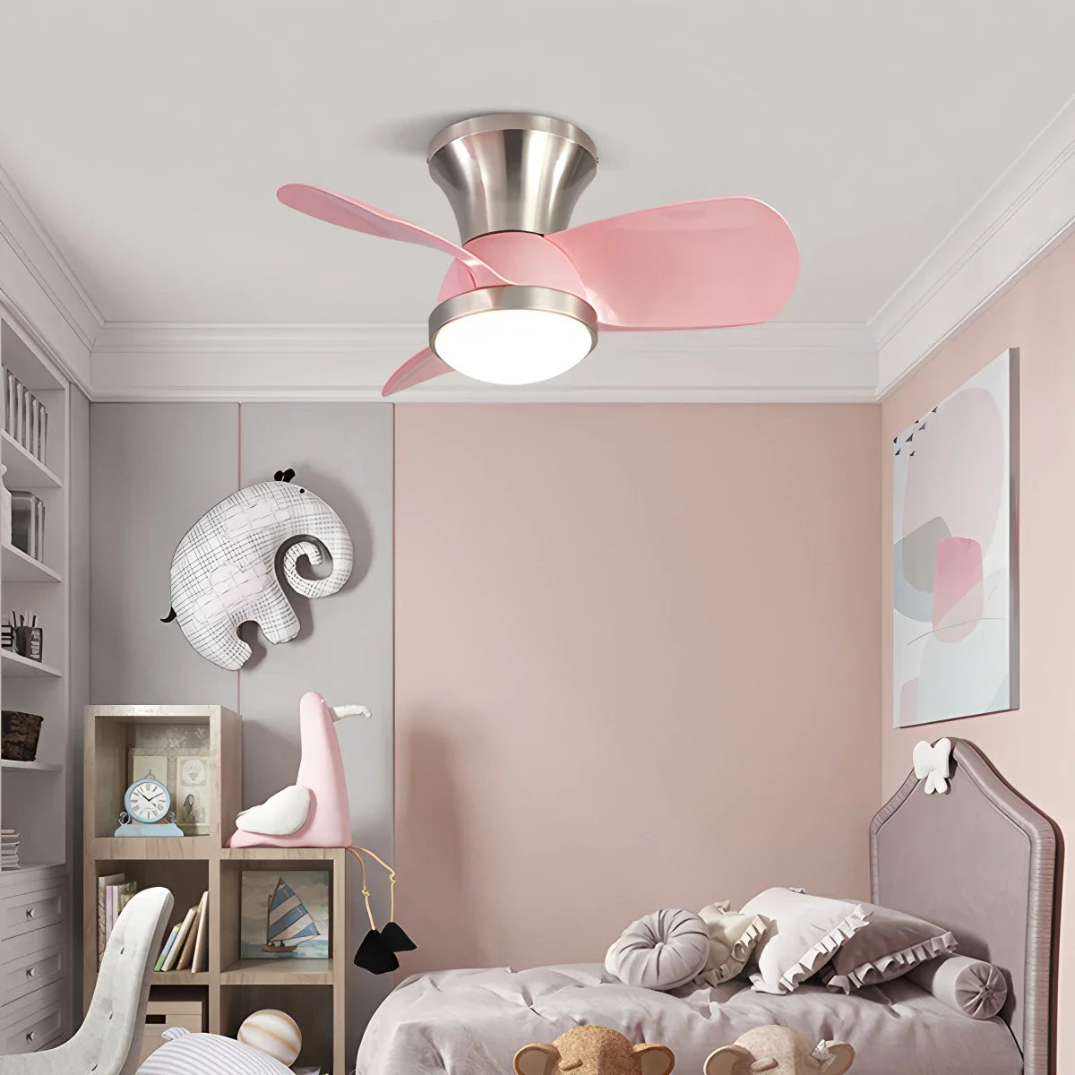 Simple Ceiling Fan Light for Children's Room