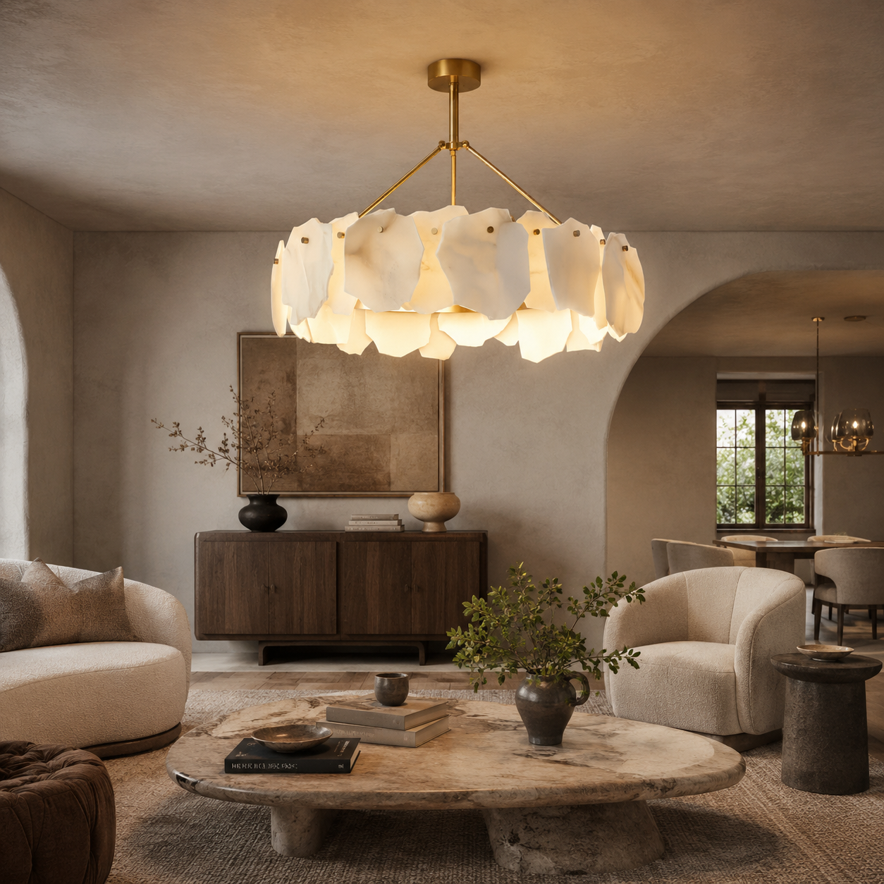 Elora Alabaster Chandelier