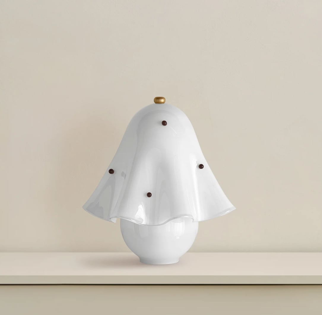 Bell-Shaped Glass Table Lamp