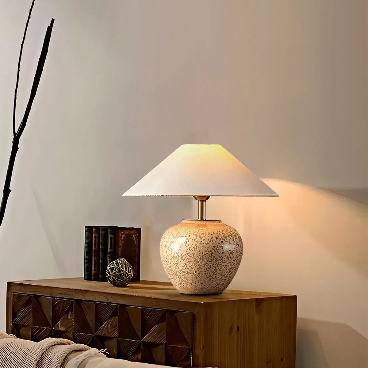 Glazed Ceramic Table Lamp