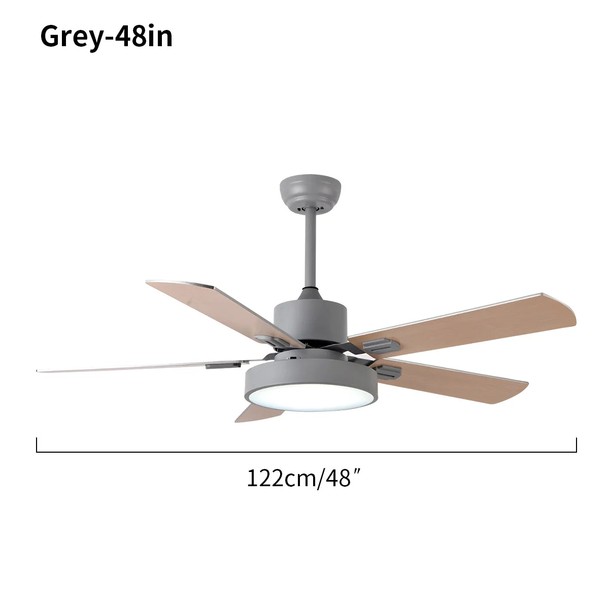5 Blade Vintage Ceiling Fan Light for Living Room