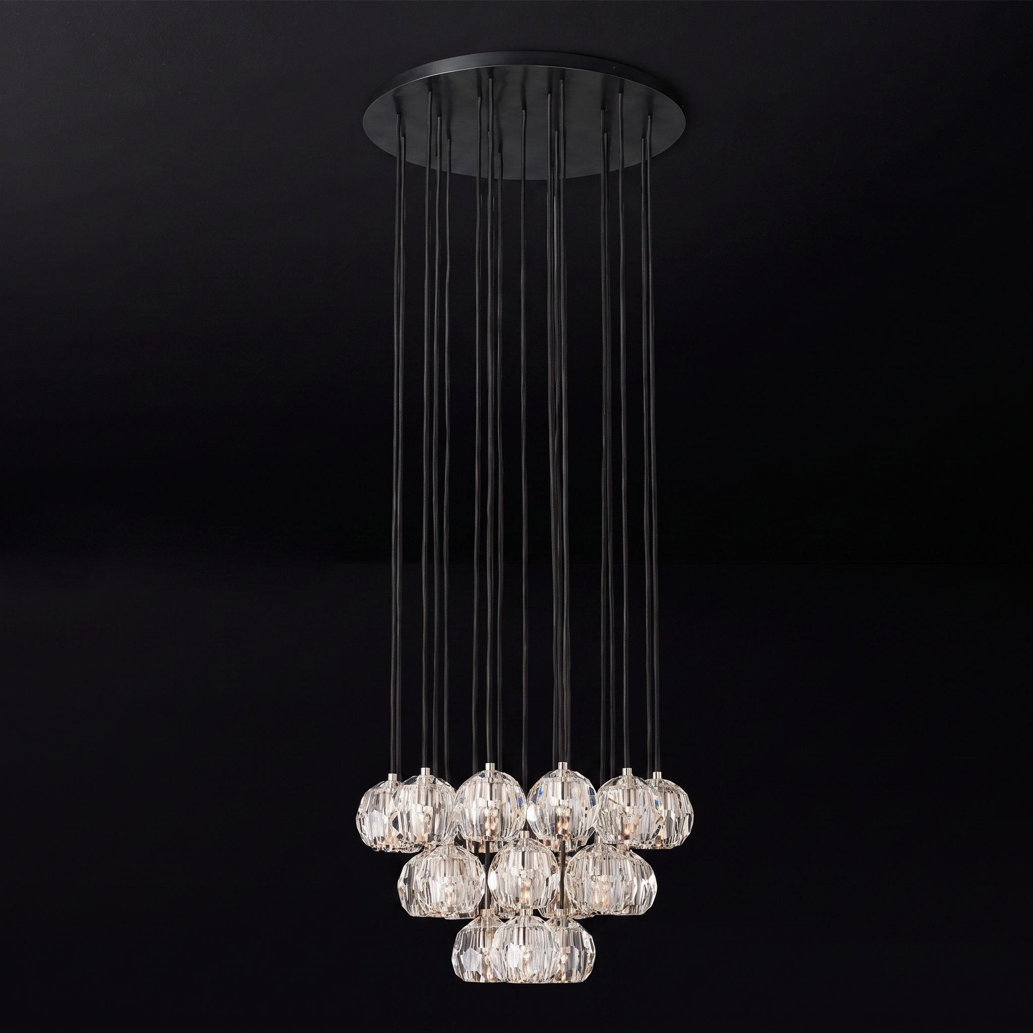 Crystal Cluster Chandelier – Boule