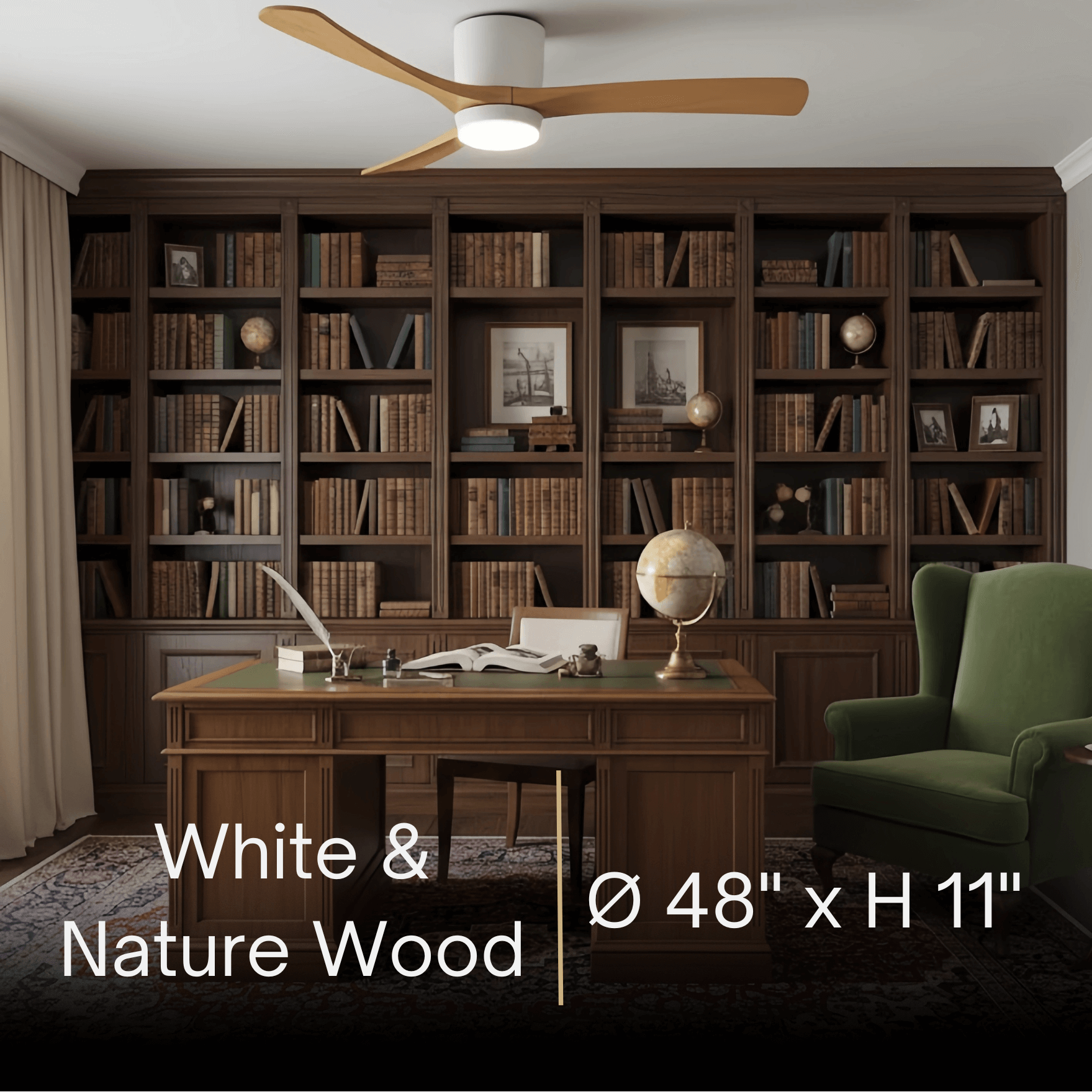 Lunara Nordic Ceiling Fan Light