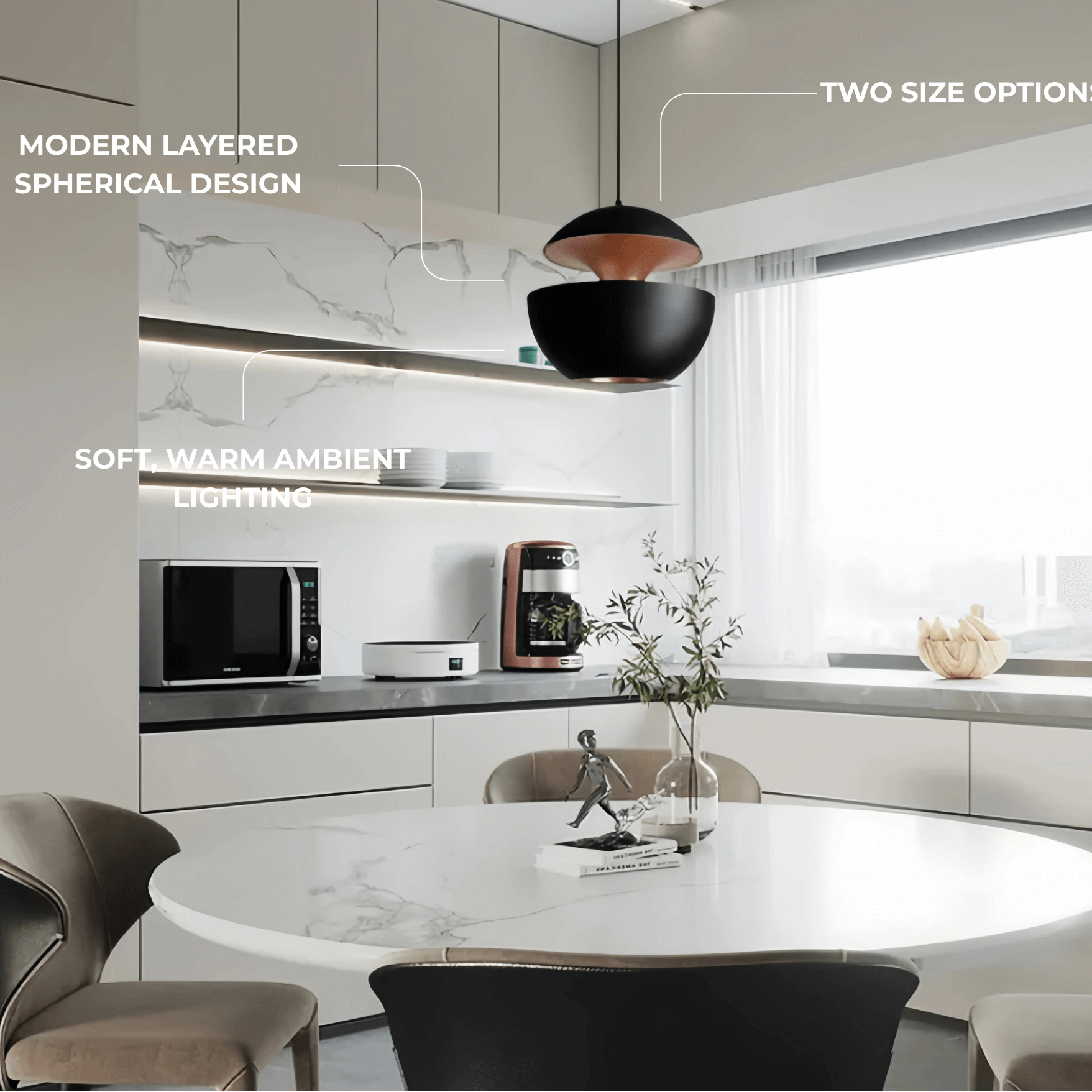 Irondale Modern Globular Pendant Light