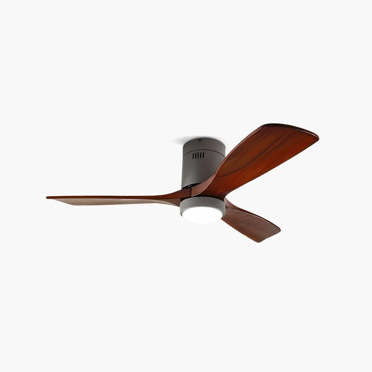 Mid-century Modern Hugger Ceiling Fan Lamp