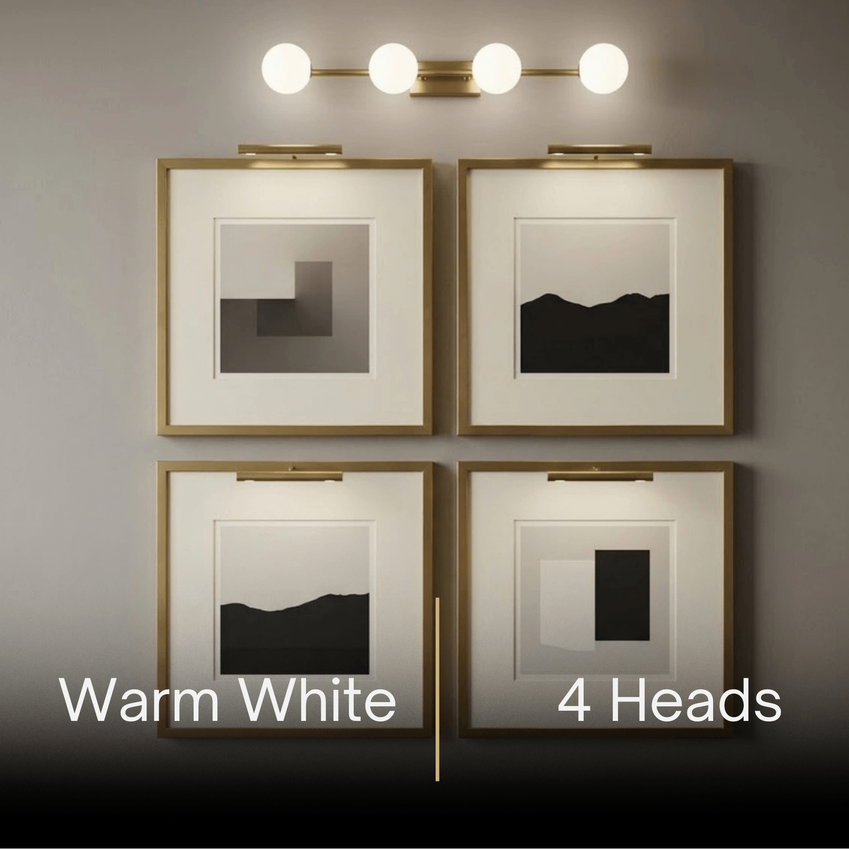 Modern Nordic Wall Lamp — Brass & Glass Milky White