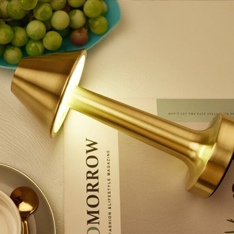 Triangle Mushroom Cocktail Table Lamp