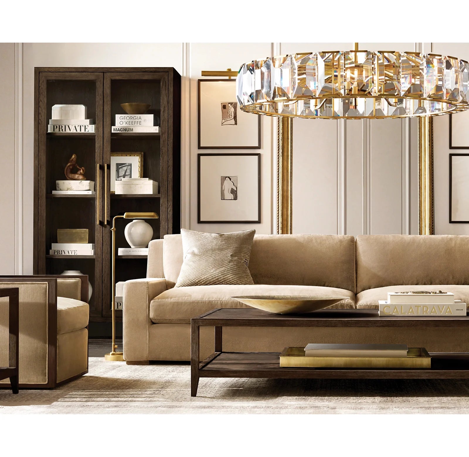 Crystal Round Chandelier – Harlow