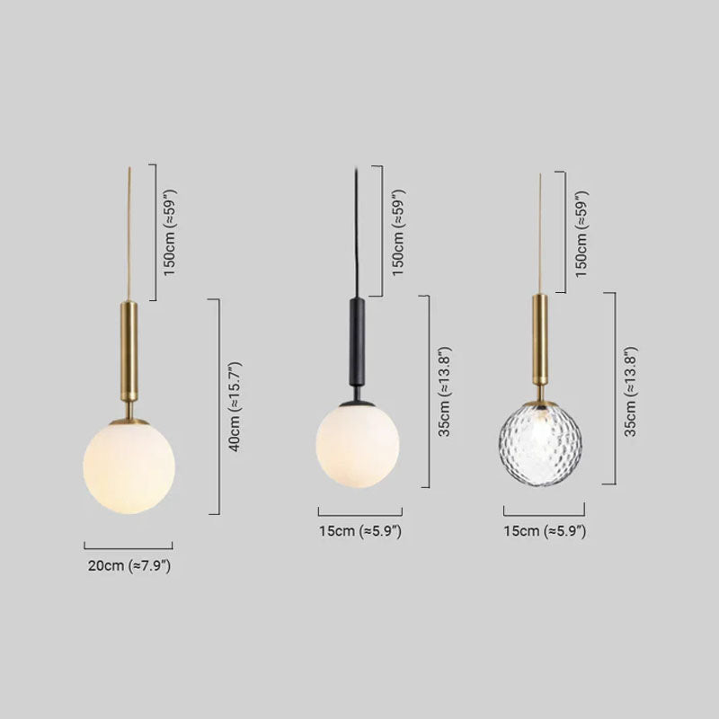 Gold Pendant Light with three style