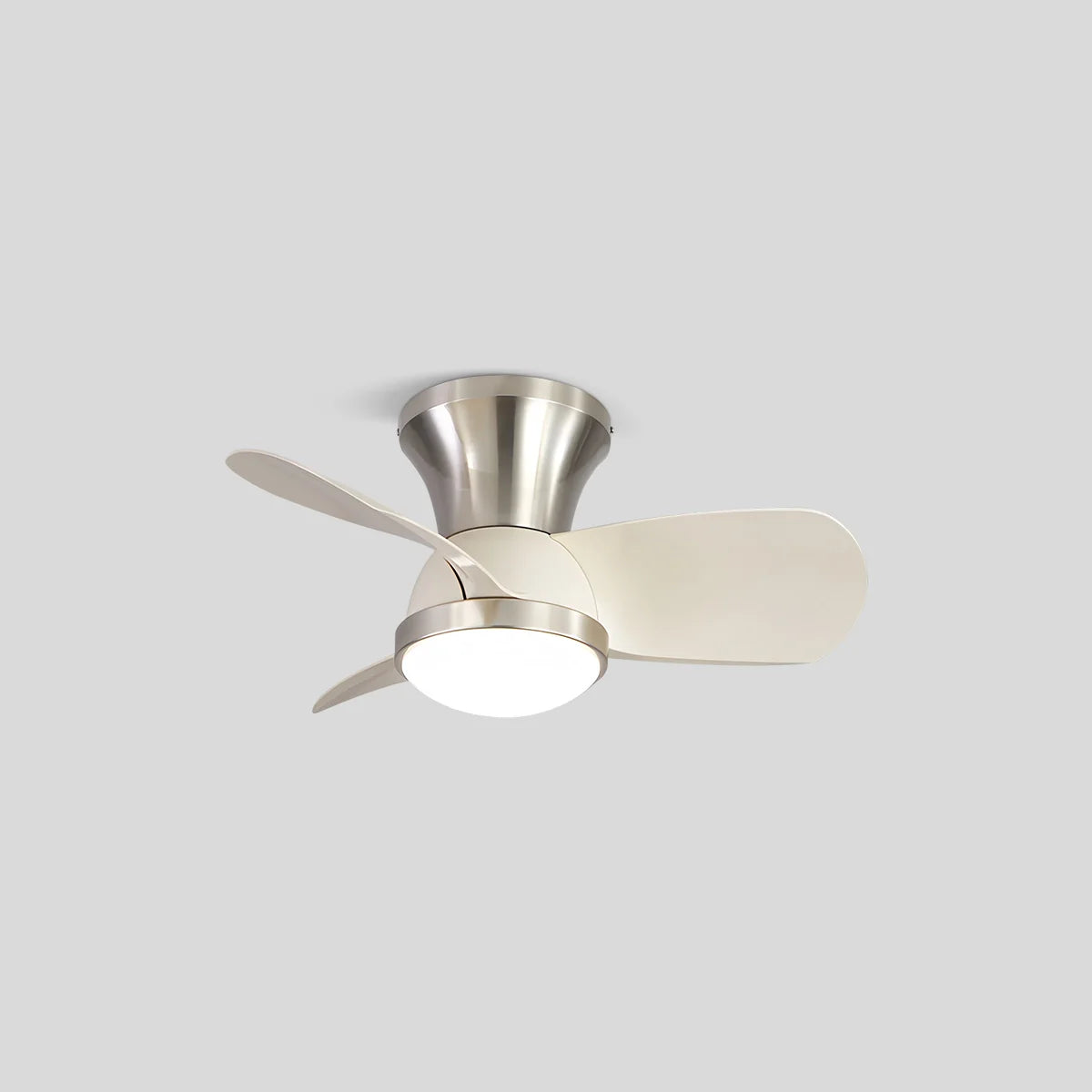 Antizer Simple Ceiling Fan Light for Children's Room Style B White