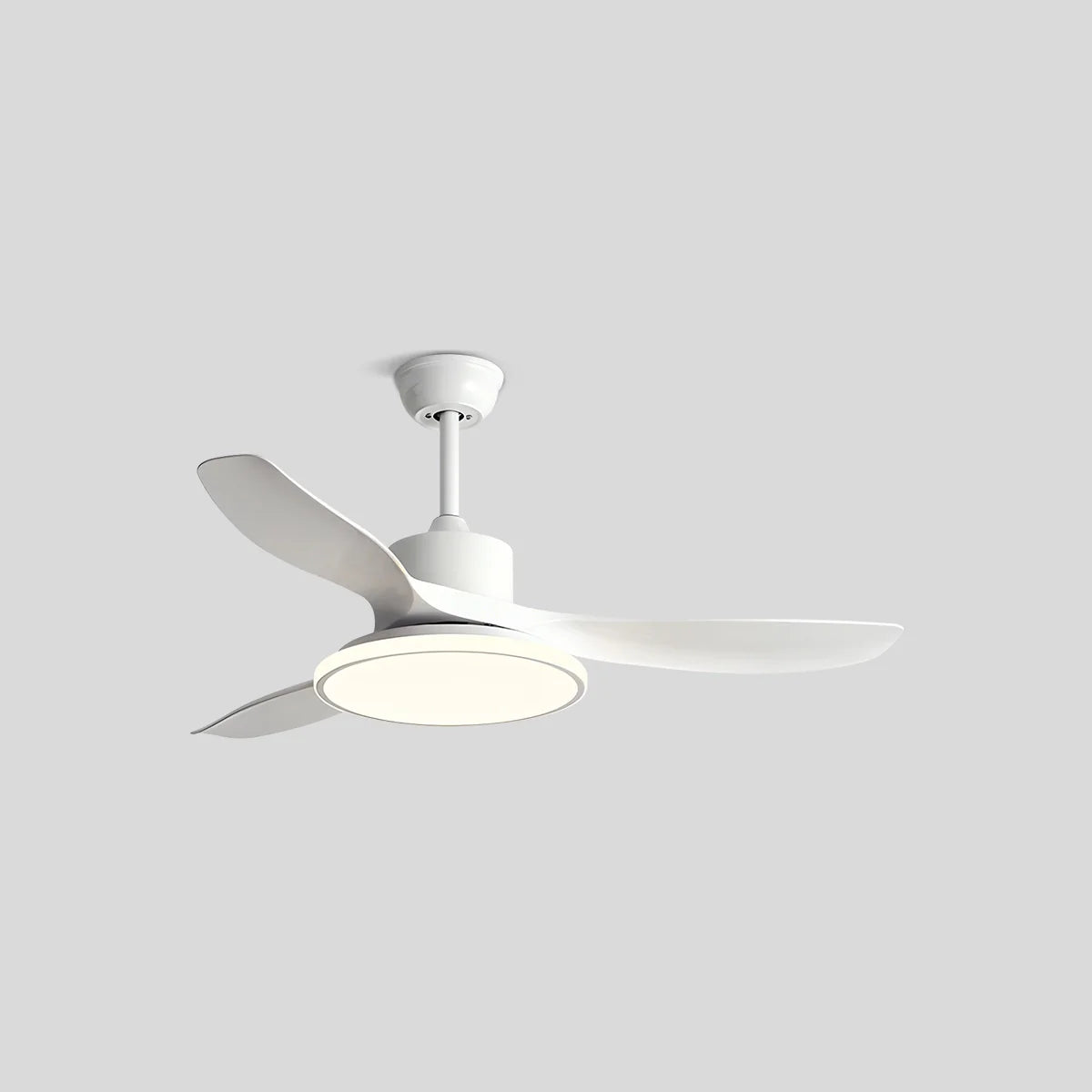 Antizer Modern 3 Blade Ceiling Fan with Light White