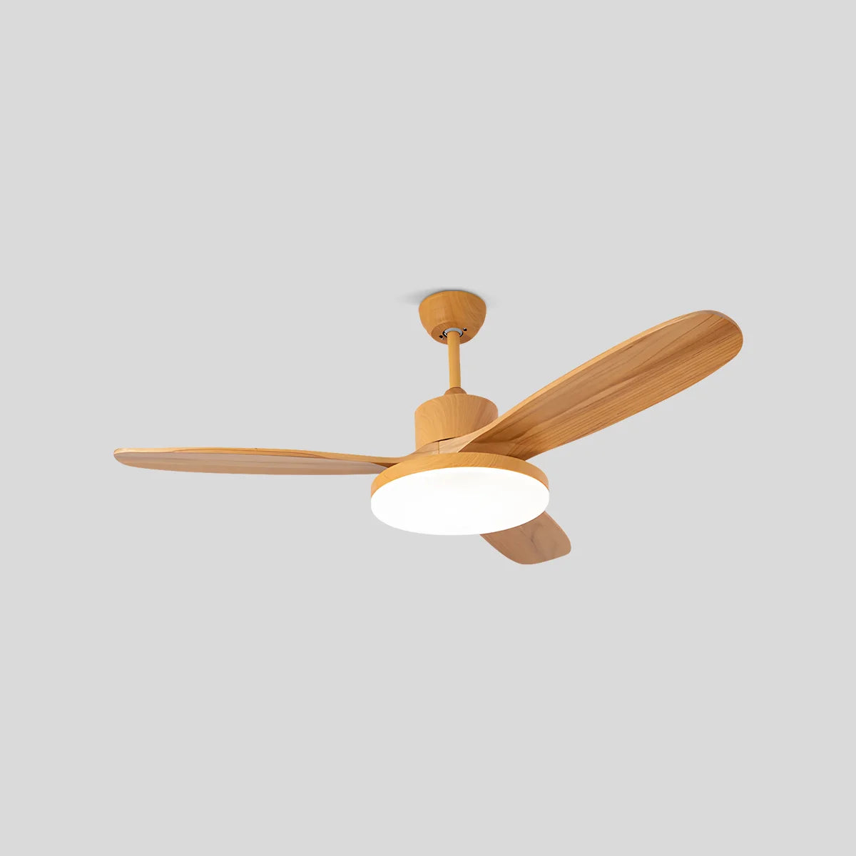 Antizer 3 Wood Blade Ceiling Fan with Light Wood