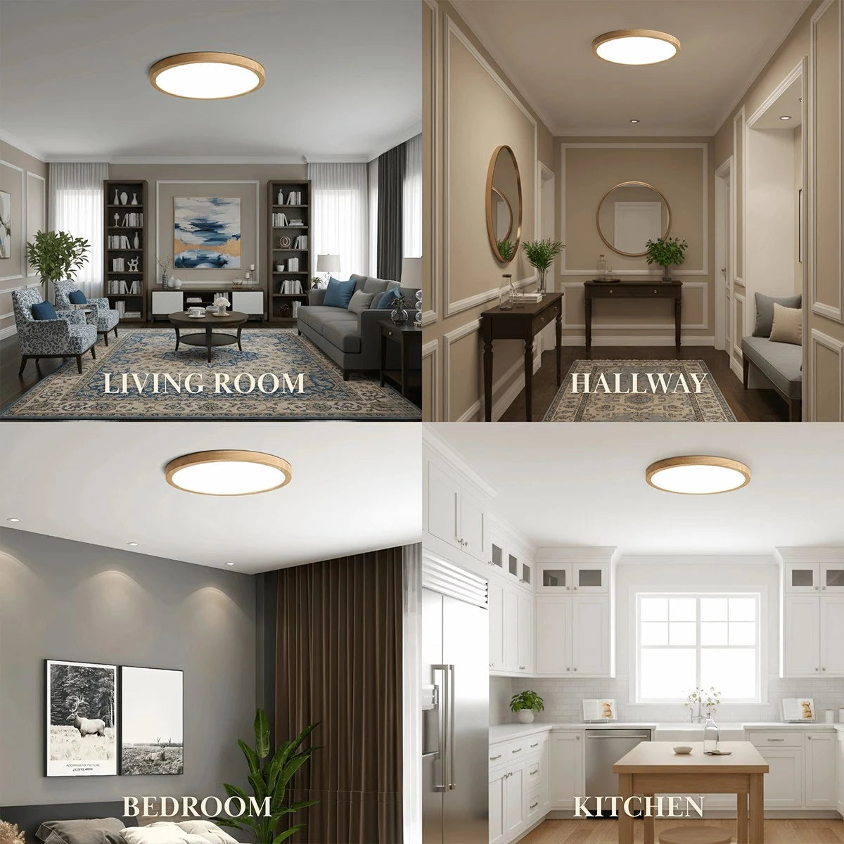 Zenno Wabi-sabi Modern Round Ceiling Light