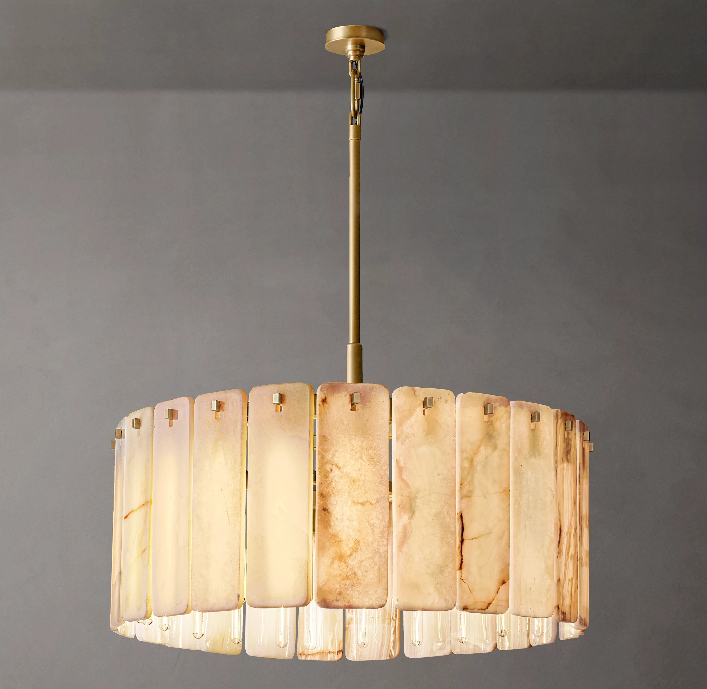Alabaster Round Chandelier - Calamette