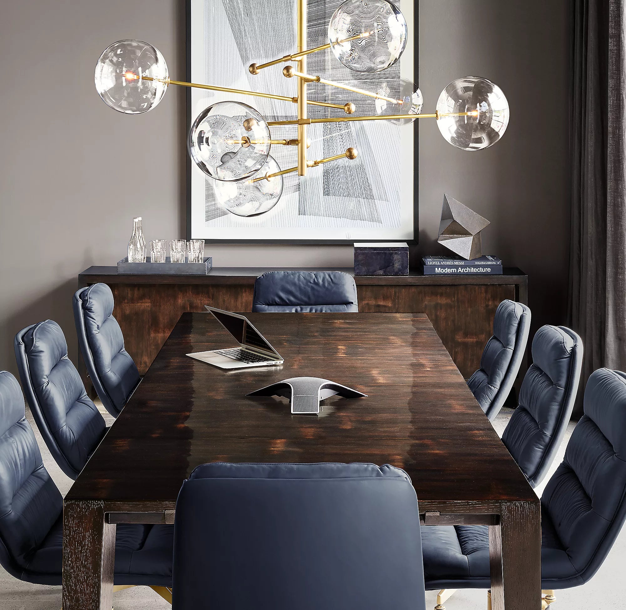 Sputnik Globe Glass Chandelier - Mobile