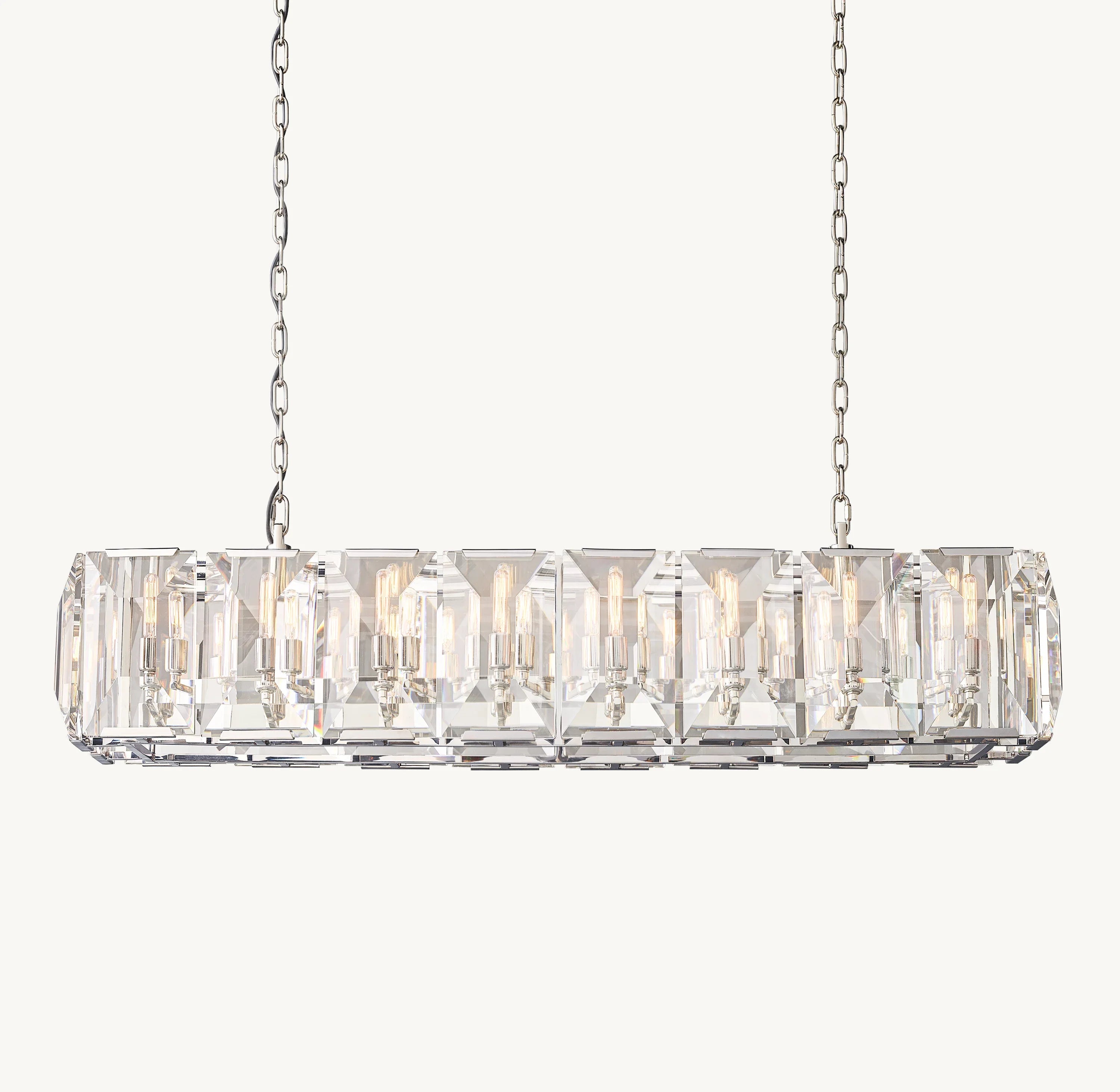 Crystal Rectangular Chandelier – Harlow
