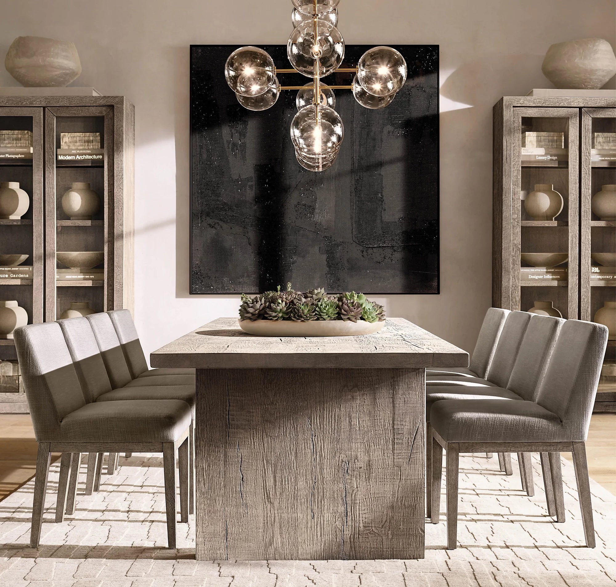 Linear Sputnik Globe Glass Chandelier - Mobile