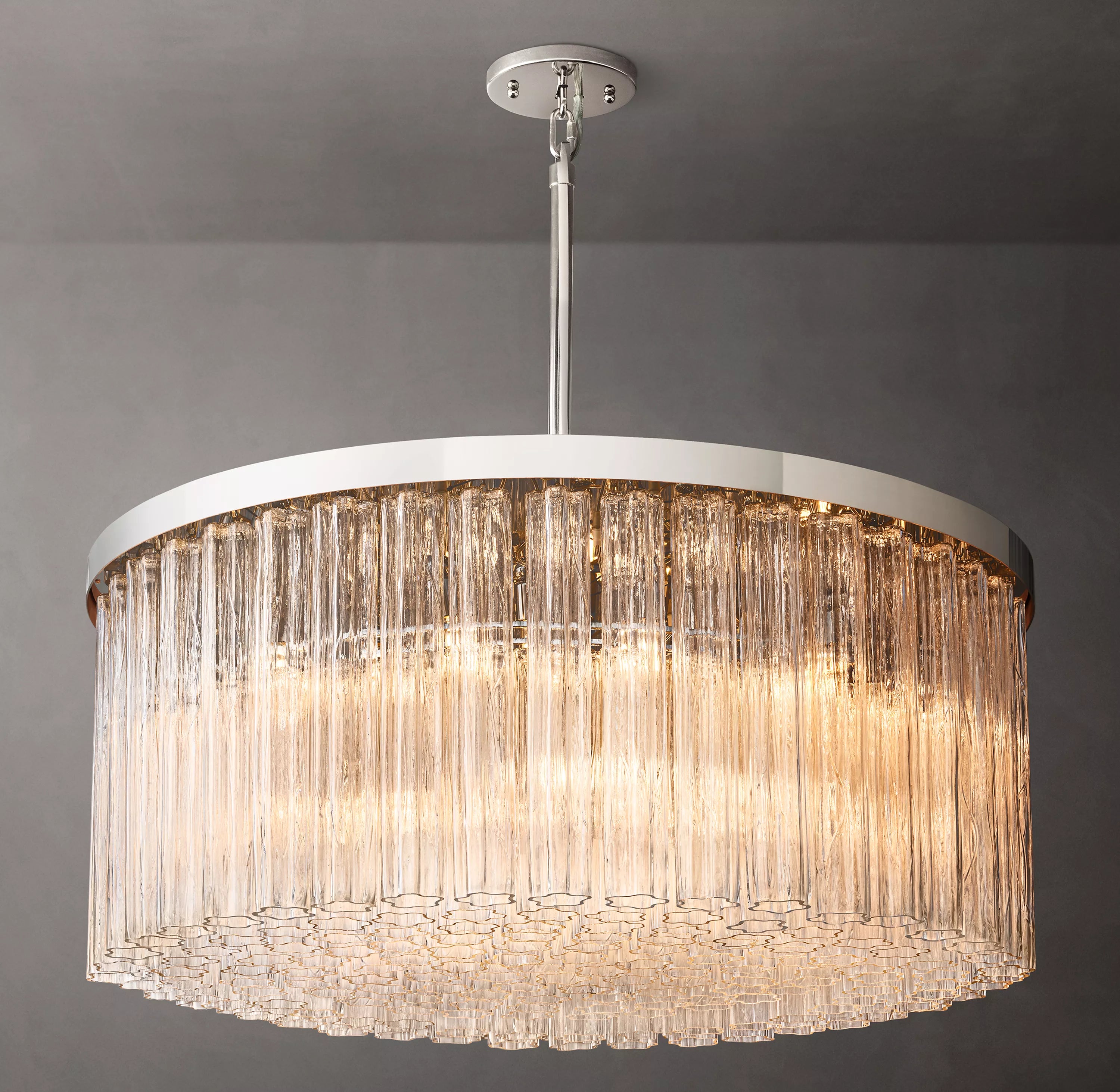 Tronchi Glass Round Chandelier - Cielo
