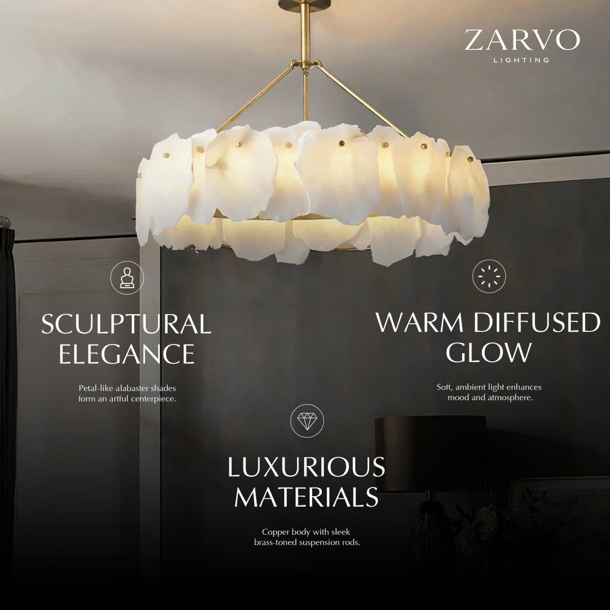 Elora Alabaster Chandelier