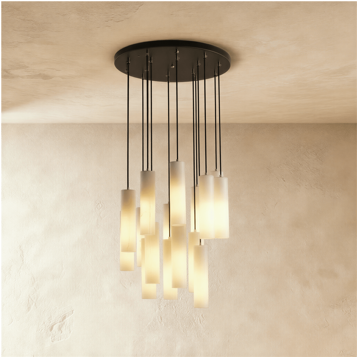 Entokei Alabaster Chandelier Light