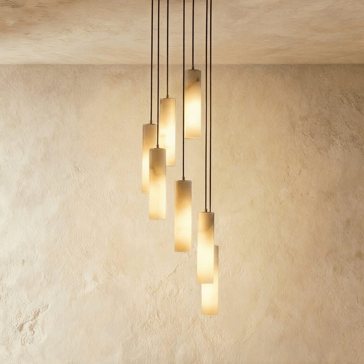 Entokei Alabaster Chandelier Light