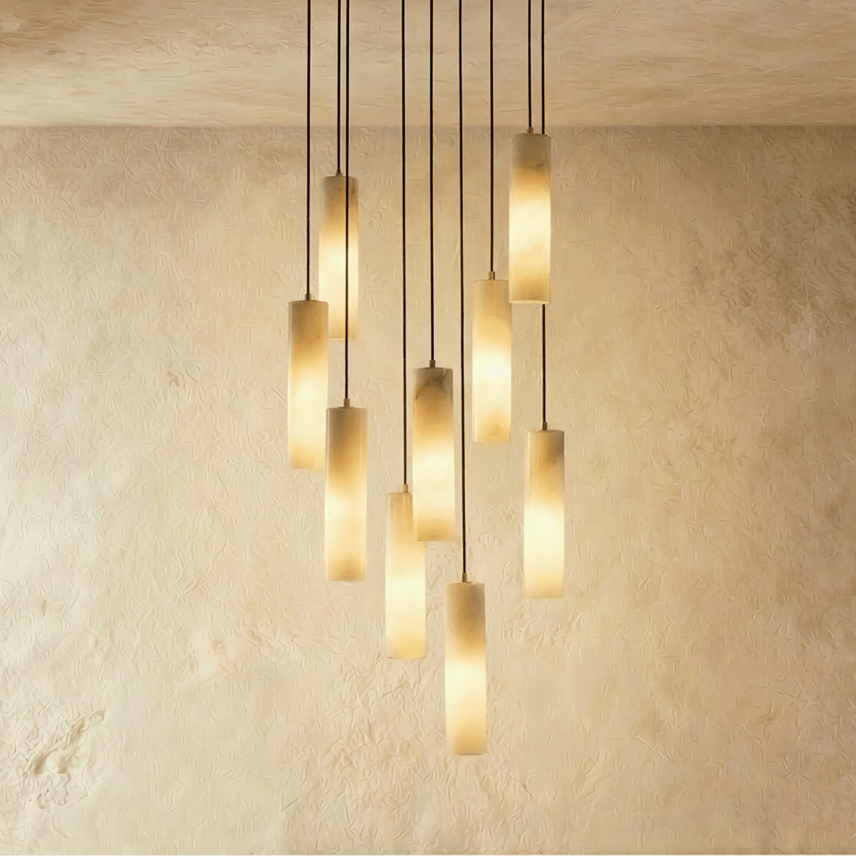 Entokei Alabaster Chandelier Light