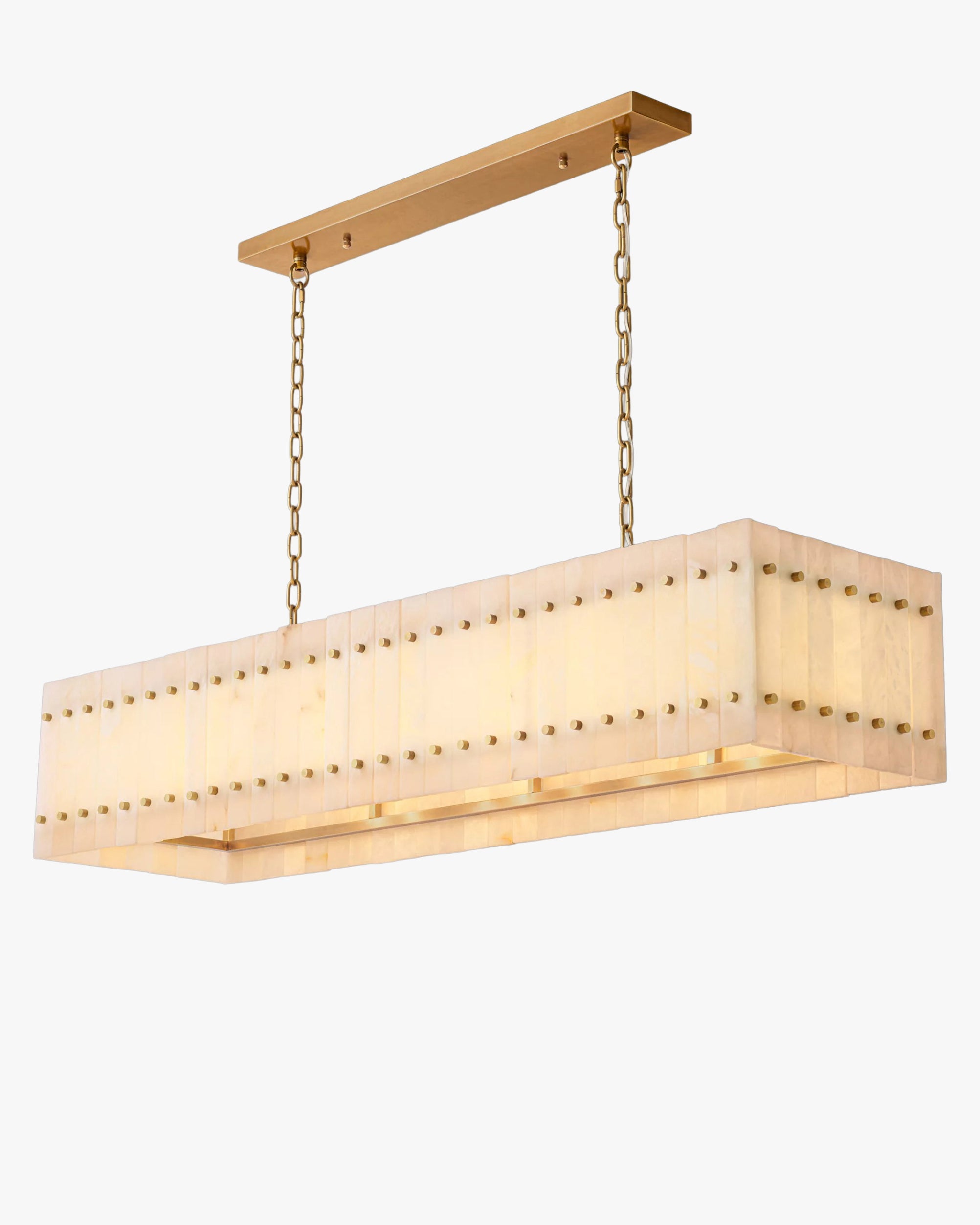 Alabaster Rectangular Chandelier - San Marco