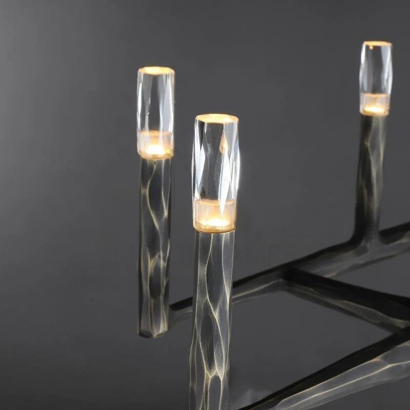 Forged Candlestick Linear Chandelier - Thaddeus
